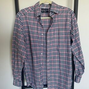 Cremieux Multicolor Checkered Button Down Shirt, Like New
